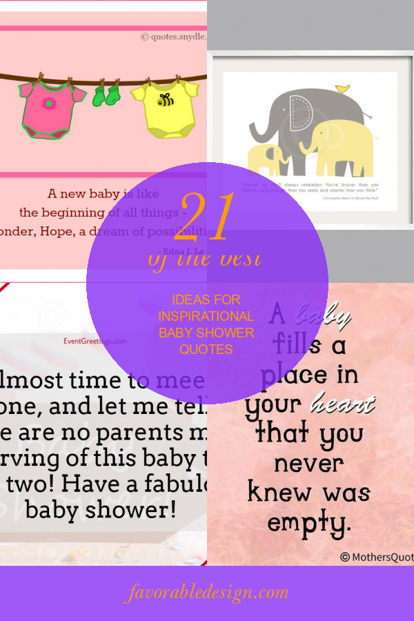 21 Of the Best Ideas for Inspirational Baby Shower Quotes Home, Family, Style and Art Ideas